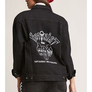 feminist jean jacket